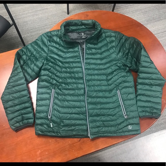 mens dark green puffer jacket